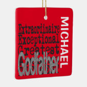 Ornement En Céramique Parrain Extraordinaire CUSTOM (Droite)