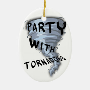 Ornement En Céramique Partie avec des tornades