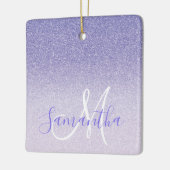 Ornement En Céramique Parties scintillant violet moderne étincelles Nom  (Gauche)