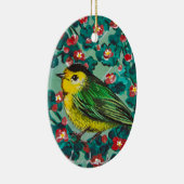 Ornement En Céramique Paruline Wilson (Droite)