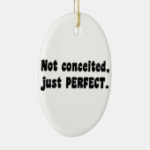 Ornement En Céramique Pas Concédé, Juste Parfait (Droite)