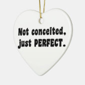 Ornement En Céramique Pas Concédé, Juste Parfait (Gauche)