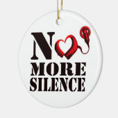 Ornement En Céramique Pas plus d'ornement de silence (Gauche)