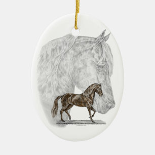 Ornement En Céramique Paso Fino Cheval Art