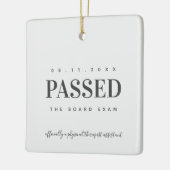 Ornement En Céramique Passé l'examen du conseil d'administration physiot (Gauche)