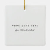 Ornement En Céramique Passé l'examen du conseil d'administration physiot (Dos)