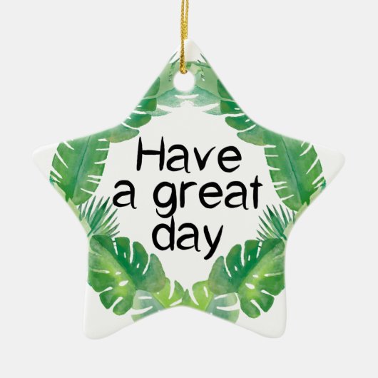 Ornement En Céramique passer une bonne journée (Devant)