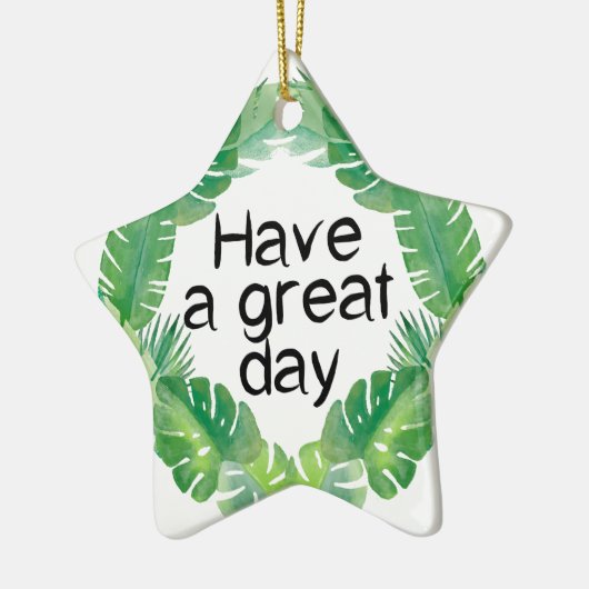 Ornement En Céramique passer une bonne journée (Gauche)