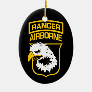 Ornement En Céramique Patch d'aigle aéroporté Ranger