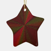 Ornement En Céramique Patchwork de dégradé circulaire rouge à vert (Gauche)