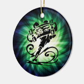 Ornement En Céramique Patineur cool ; Skate (Gauche)