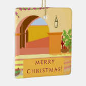 Ornement En Céramique Patio mexicain d'art original (Droite)