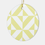 Ornement En Céramique Patters de Pale Yellow (Gauche)