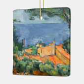 Ornement En Céramique Paul Cezanne - Estaque aux toits rouges (Gauche)
