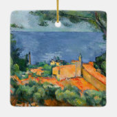 Ornement En Céramique Paul Cezanne - Estaque aux toits rouges (Dos)