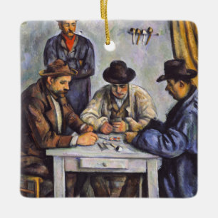 Ornement En Céramique Paul Cezanne - Les Joueurs De Cartes