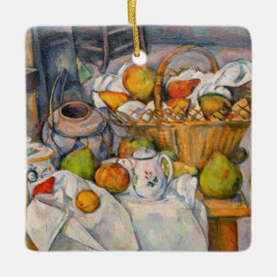 Ornement En Céramique Paul Cezanne - Nature morte avec panier