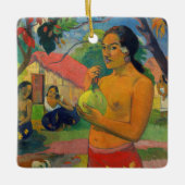 Ornement En Céramique Paul Gauguin - Une femme tenant un fruit (Devant)