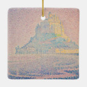 Ornement En Céramique Paul Signac - Mont Saint Michel Fog et Soleil (Dos)