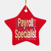 Ornement En Céramique Payroll Specialist (Dos)