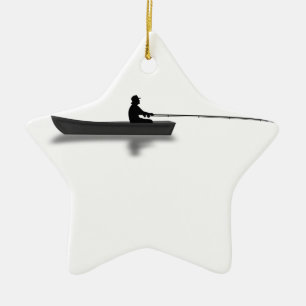 Ornement En Céramique Pêche