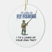 Ornement En Céramique Pêche à la mouche (Gauche)
