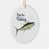 Ornement En Céramique Pêche maritime profonde (Droite)