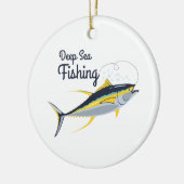 Ornement En Céramique Pêche maritime profonde (Gauche)