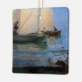 Ornement En Céramique Peder Severin Kroyer - Bateaux de pêche (Gauche)