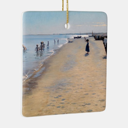 Ornement En Céramique Peder Severin Kroyer - Jour d'été à Skagen Beach (Droite)