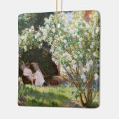 Ornement En Céramique Peder Severin Kroyer - Roses (Gauche)