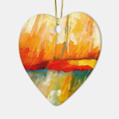 Ornement En Céramique Peinture Abstraite moderne (Gauche)