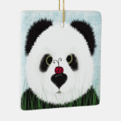 Ornement En Céramique Peinture adorable à l'ours de panda (Droite)