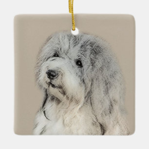 Ornement En Céramique Peinture Havanaise (Gold Sable) - Art Chien origin