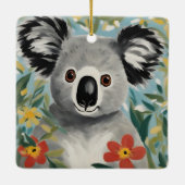 Ornement En Céramique Peinture Koala (Dos)