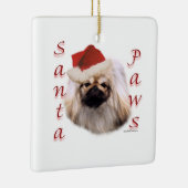 Ornement En Céramique Pekingese Père Noël Paws (Droite)