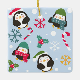 Ornement En Céramique Penguin de Christmas