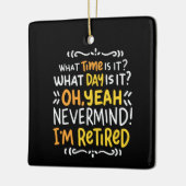 Ornement En Céramique Pension - Quelle Heure Est-Ce ? Oh, je suis en cér (Gauche)