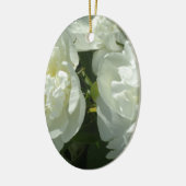 Ornement En Céramique Peonies blanches (Gauche)