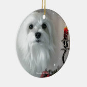 Ornement En Céramique Perce-neige le maltais (Droite)