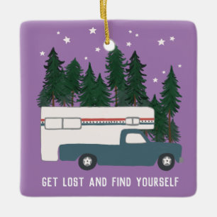 Ornement En Céramique PERDEZ-VOUS ET TROUVEZ-VOUS Camper Camper RVing