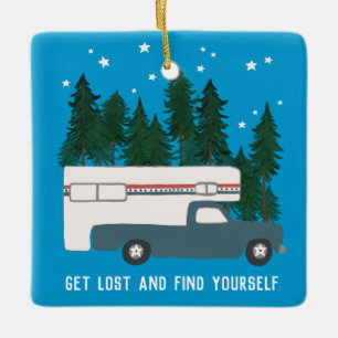 Ornement En Céramique PERDEZ-VOUS ET TROUVEZ VOUS-MÊME Camper RVing