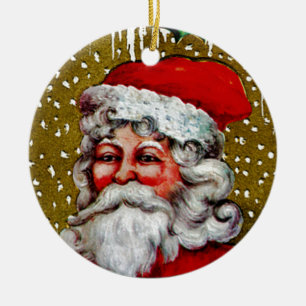 Ornement En Céramique Père Noël