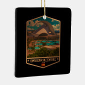 Ornement En Céramique Père Noël Cruz de Tenerife (Droite)