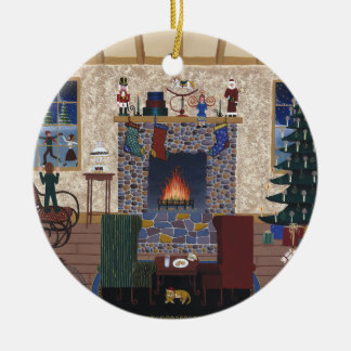 Ornement En Céramique Père Noël de attente