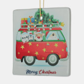 Ornement En Céramique Père Noël Et Amis (Gauche)