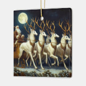 Ornement En Céramique Père Noël Et Zoi Deer (Gauche)