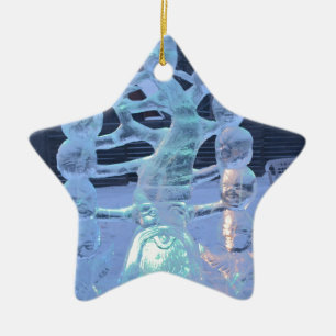 Ornement En Céramique Père Noël Faces Drôle de Noël Fêtes