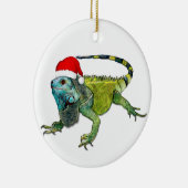 Ornement En Céramique Père Noël Iguana (Droite)