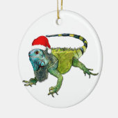 Ornement En Céramique Père Noël Iguana (Gauche)
